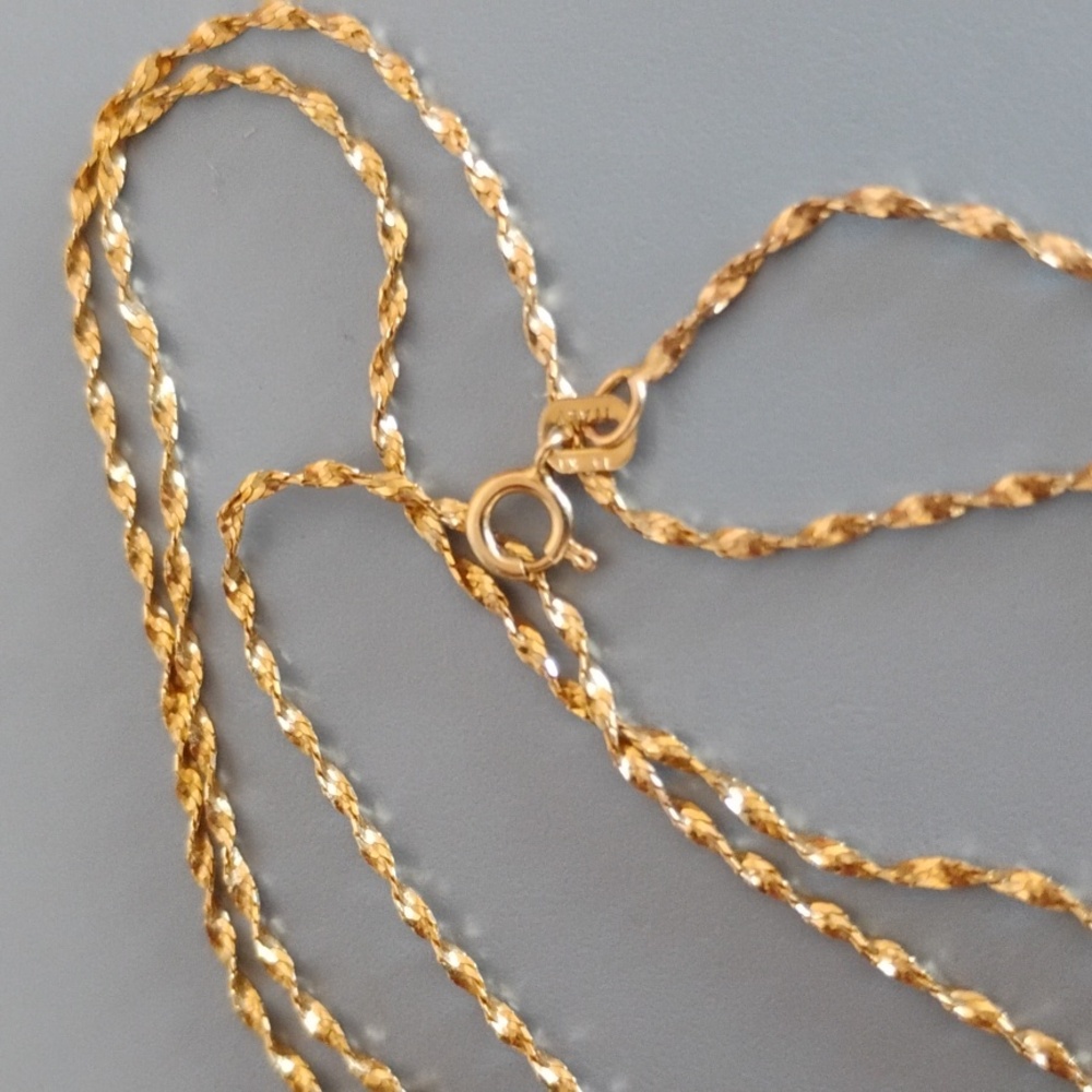 Flash Sale!14 K yellow gold necklace - Picture 11 of 12